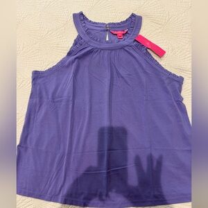 Lilly Pulitzer Jerrica Purple Sleeveless Top XL, NWT